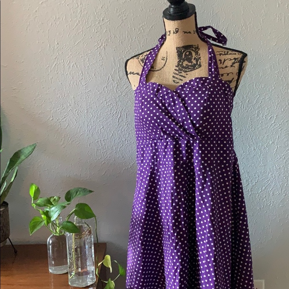 Pinup Rockabilly Polka Dot Dress Plus Volup 3XL